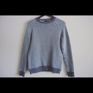 BANANA REPUBLIC BLUE AND GREY SWEATER SIZE S